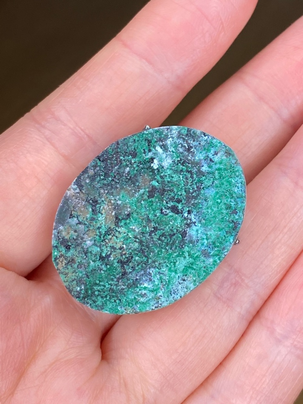 Raw Chrysocolla Ring • Vivid Turquoise & Teal Stone • Natural Mineral Statement
